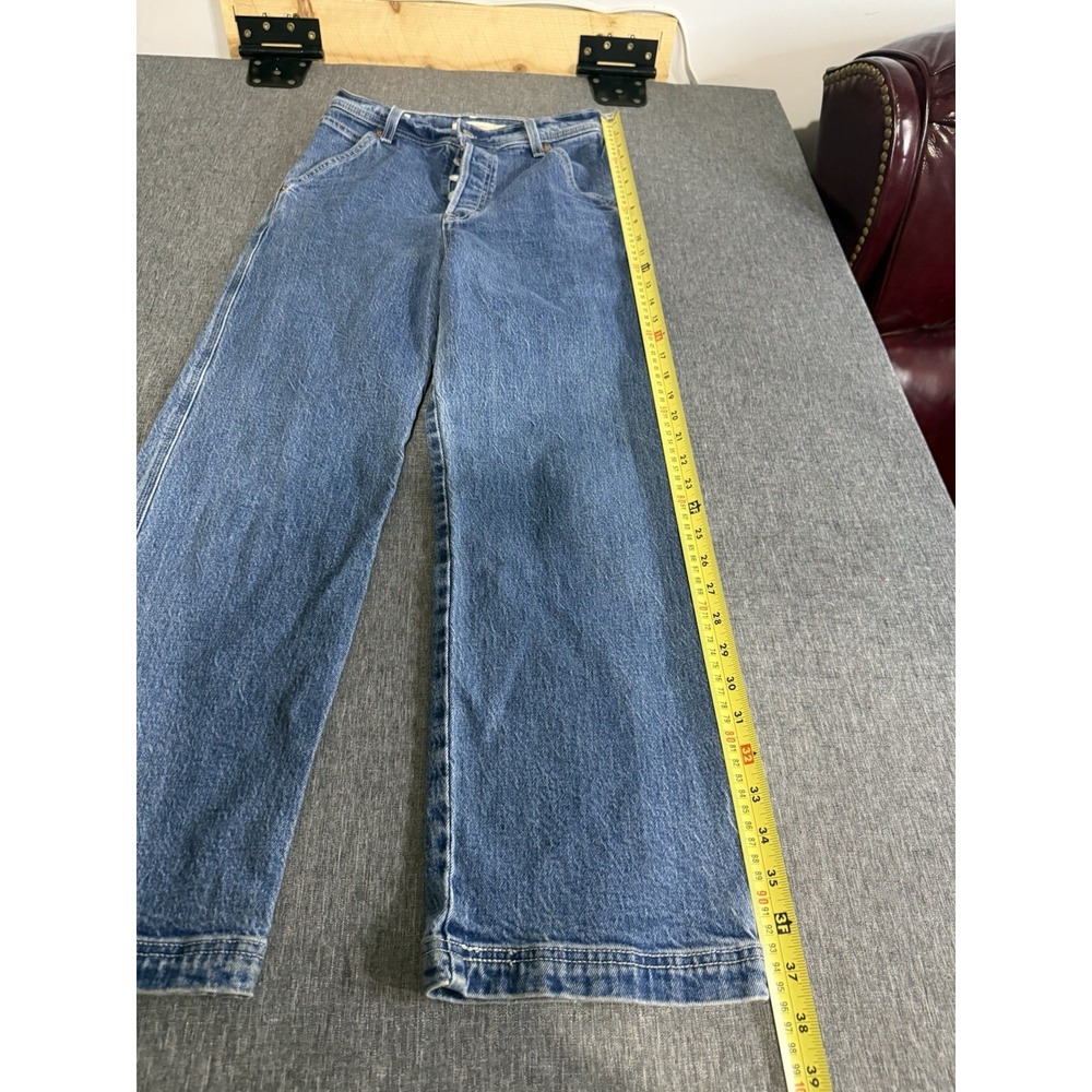 Levi's Premium Ribcage Straight Cargo Style Jeans Sz 26 - Picture 2 of 13
